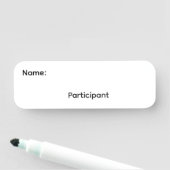 Étiquette de nom effaçable à sec réutilisable pour (En situation)