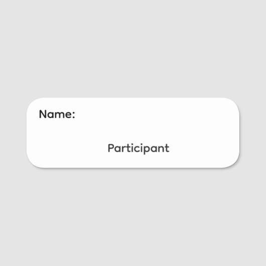 Étiquette de nom effaçable à sec réutilisable pour (Devant)