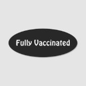 Étiquette de nom entièrement vacciné (Devant)