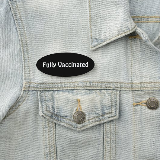 Étiquette de nom entièrement vacciné (En situation)