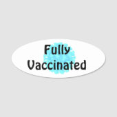 Étiquette de nom entièrement vacciné (Devant)