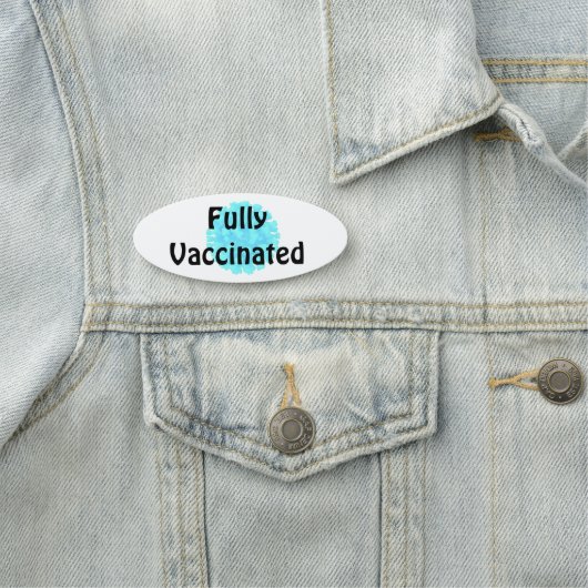 Étiquette de nom entièrement vacciné (En situation)