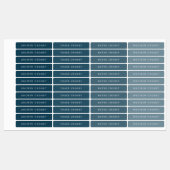 Étiquette de nom étanche de type simple (Feuille)