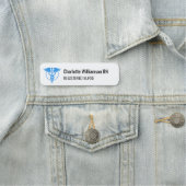 Étiquette de nom infirmière diplômée Badge ID Logo (En situation)