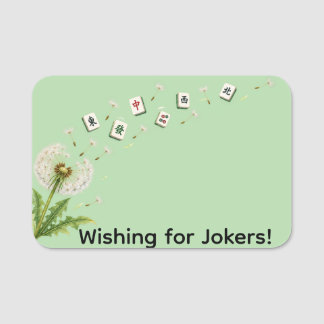 Étiquette de nom Mahjong
