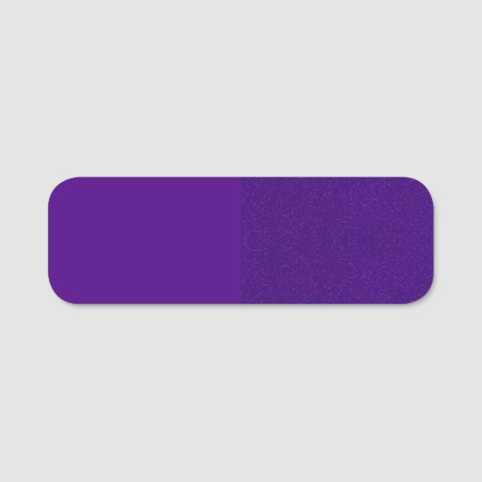 Étiquette de nom mauve de Parties scintillant et d (Devant)