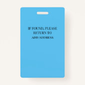 étiquette de nom Médecin ID médical Badges (Dos)