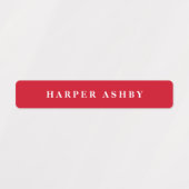 Étiquette de nom moderne étanche couleurs de l'éco (Design 1)