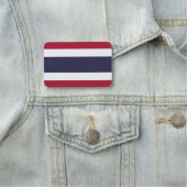 Étiquette de nom patriotique avec drapeau de Thaïl (En situation)