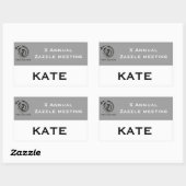 Étiquette de nom personnalisé de réunion ou de con (Feuille)