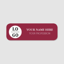 Étiquette de nom personnalisée pour employé