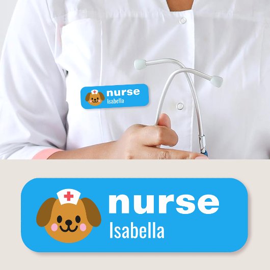 Étiquette de nom personnalisée pour infirmière Sim
