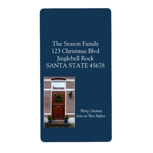 Étiquette De notre nouvelle couronne de Noël (Devant)