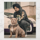 Étiquette de nourriture et de boissons avec Moose (Étiquettes simples)