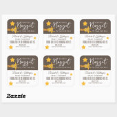 Étiquette de nourriture pour cadeau de baby shower (Feuille)