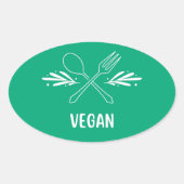 Étiquette de nourriture végane (Devant)