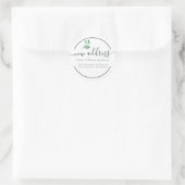 Étiquette de nouvelle adresse de calligraphie d'eu (Sac)
