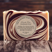 étiquette de packaging de cosmétiques en savon de