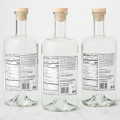 Étiquette de pain principal conforme à la FDA sur  (Bouteilles)