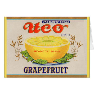 étiquette de pamplemousse de marque Uco dans les a