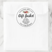 Étiquette de panier cadeau (Sac)