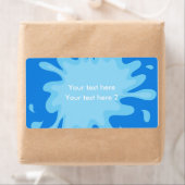 Étiquette de paquet d'autocollants de fête à la pi (En situation)