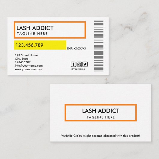 étiquette de paquet de flashs de la pilule tendanc (Devant / Derrière)