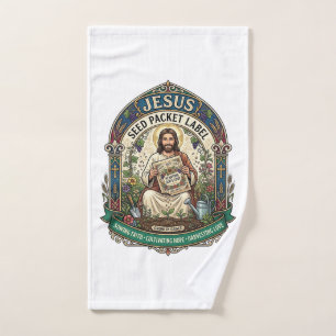 étiquette de paquet de graines de Jésus étiquette