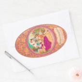 Étiquette de parfum à fleurs à la française coloni (Enveloppe)