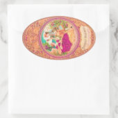 Étiquette de parfum à fleurs à la française coloni (Sac)