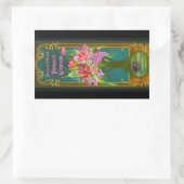 Étiquette de parfum floral victorien (Sac)