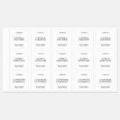 Étiquette de parfum moderne élégant produit autoco (Feuille)