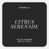 Étiquette de parfum moderne élégant produit autoco (Devant)