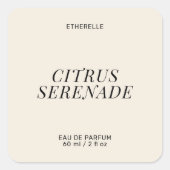 Étiquette de parfum moderne élégant produit autoco (Devant)