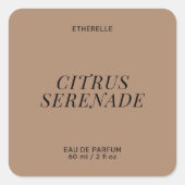 Étiquette de parfum moderne élégant produit autoco (Devant)