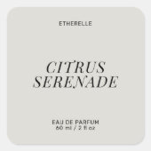 Étiquette de parfum moderne élégant produit autoco (Devant)