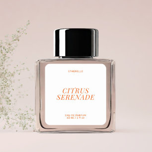 Étiquette de parfum moderne élégant produit autoco