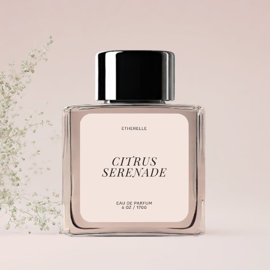 Étiquette de parfum moderne élégant produit autoco
