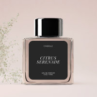Étiquette de parfum moderne élégant produit autoco