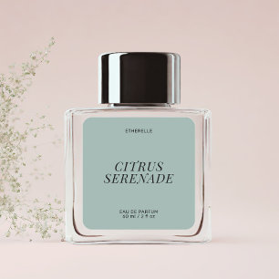Étiquette de parfum moderne élégant produit autoco