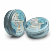 Étiquette de parfum solide en marbre bleu et or fa