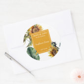 Étiquette de parfum Tournesol (Enveloppe)