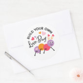 Étiquette de pâte à modeler « Construisez un amour (Enveloppe)