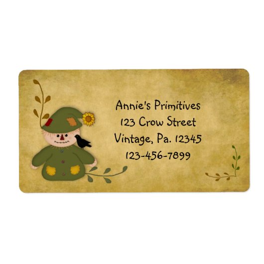 Étiquette de pays Scarecrow (Devant)