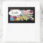 Étiquette de Personnaliser Monogramme Candy (Sac)