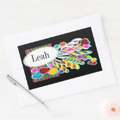 Étiquette de Personnaliser Monogramme Candy (Enveloppe)