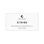 Étiquette de petit pot de crème pour le visage (Devant)