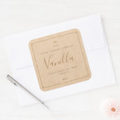 Étiquette de petite entreprise en script kraft pap (Enveloppe)