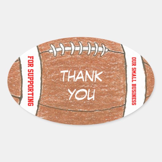 Étiquette de petite entreprise - football (Devant)