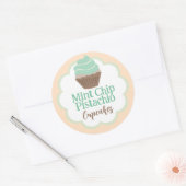 Étiquette de pétoncle de Cupcake à la menthe (Enveloppe)